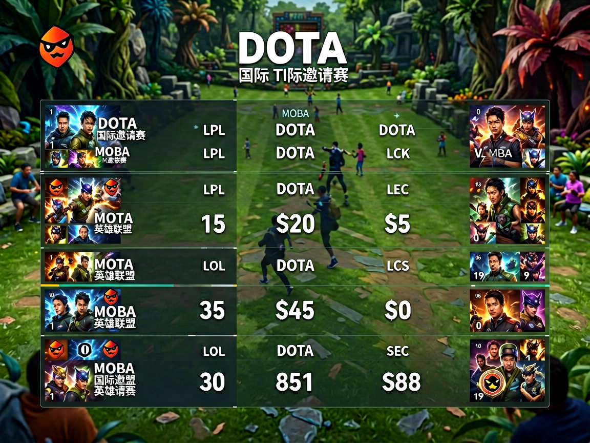 DOTA2国际邀请赛赛事比分数据